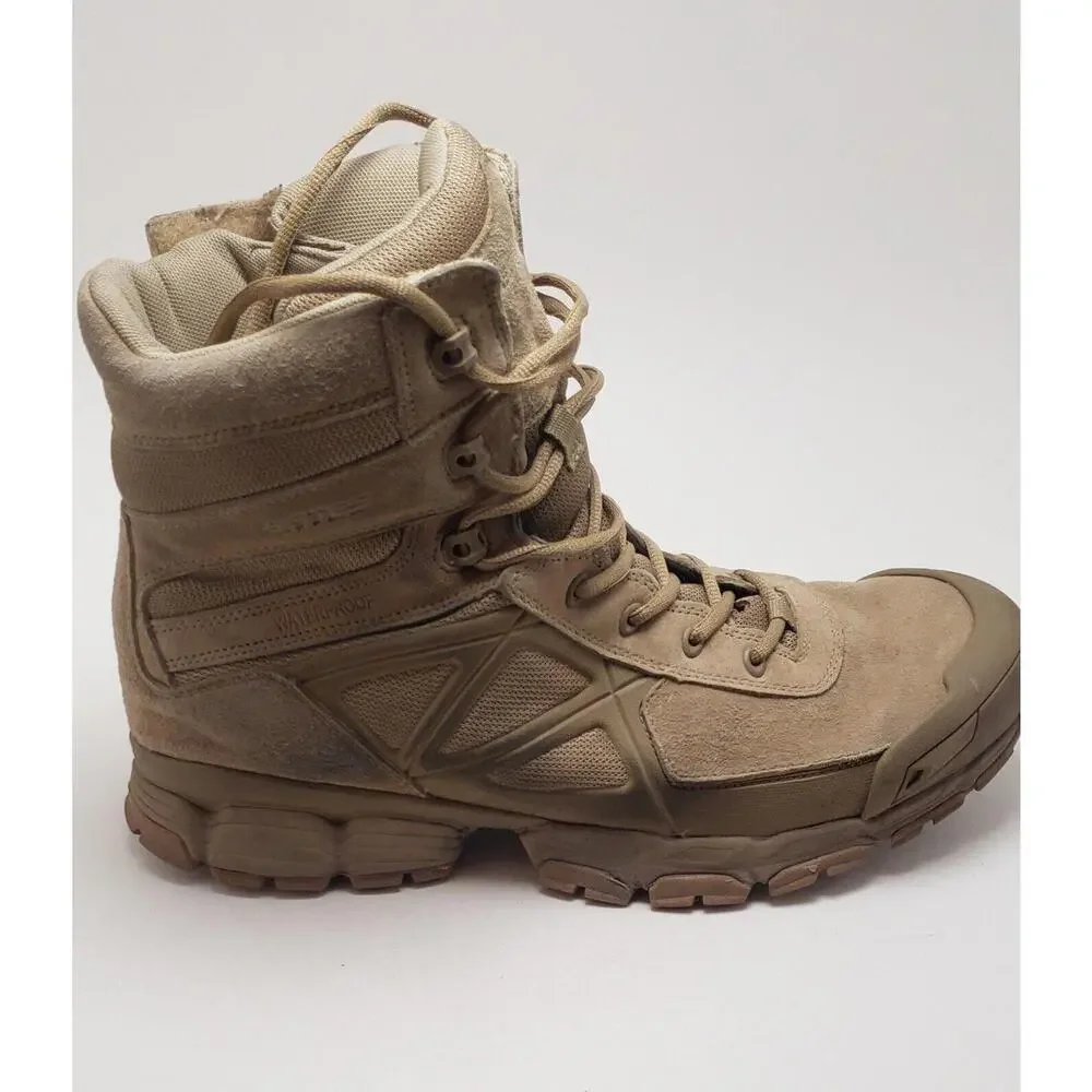 Mens Bates Velocitor‎ Waterproof Zip E04040 Brown Leather Tactical Boots Size 14